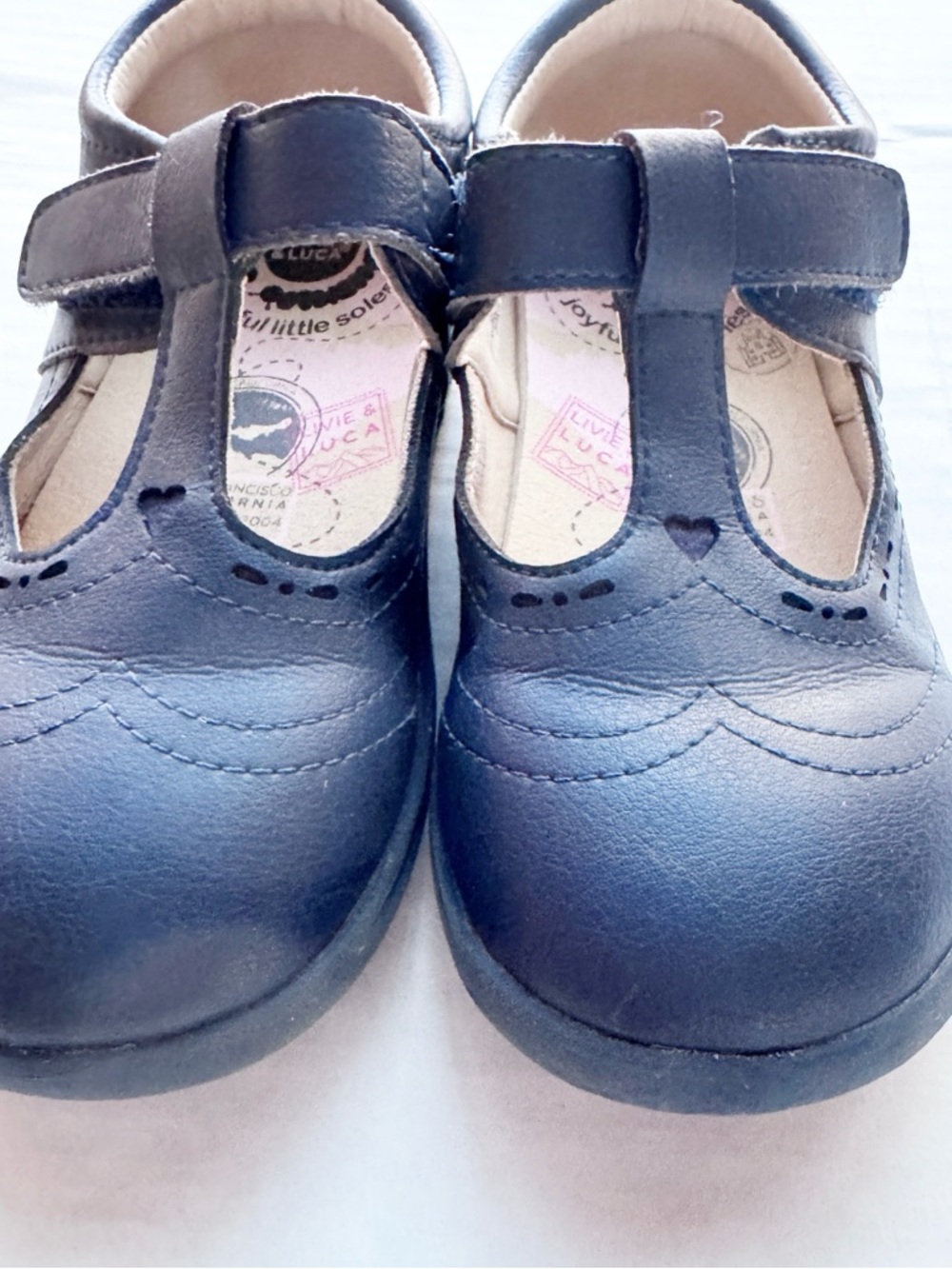 Livie and Luca Navy Blue Toddler AMICA T-Strap Mary Jane Sz 11 - Picture 3 of 11